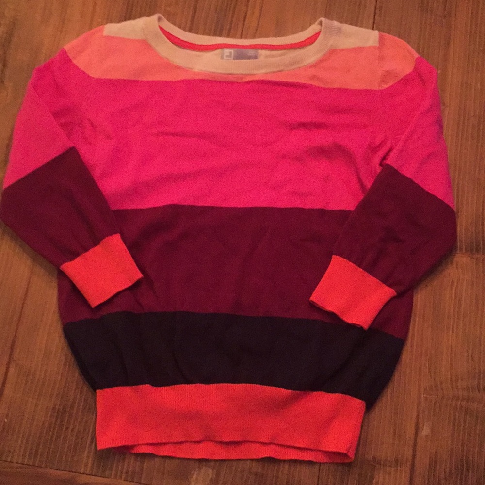 JCP Fun striped sweater size M